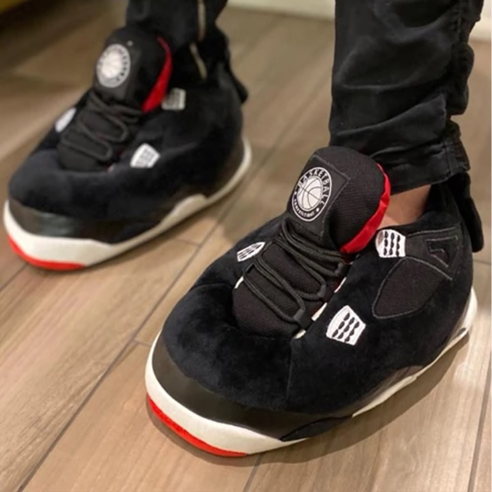 AJ 4 Zwart Retro Hi Top Trainer Sneaker Sloffen