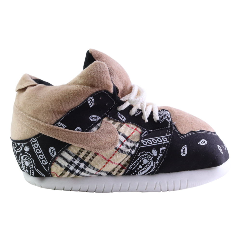 AJ 1 SB Travis Paisley Zwart Check Retro Trainer Sneaker Sloffen